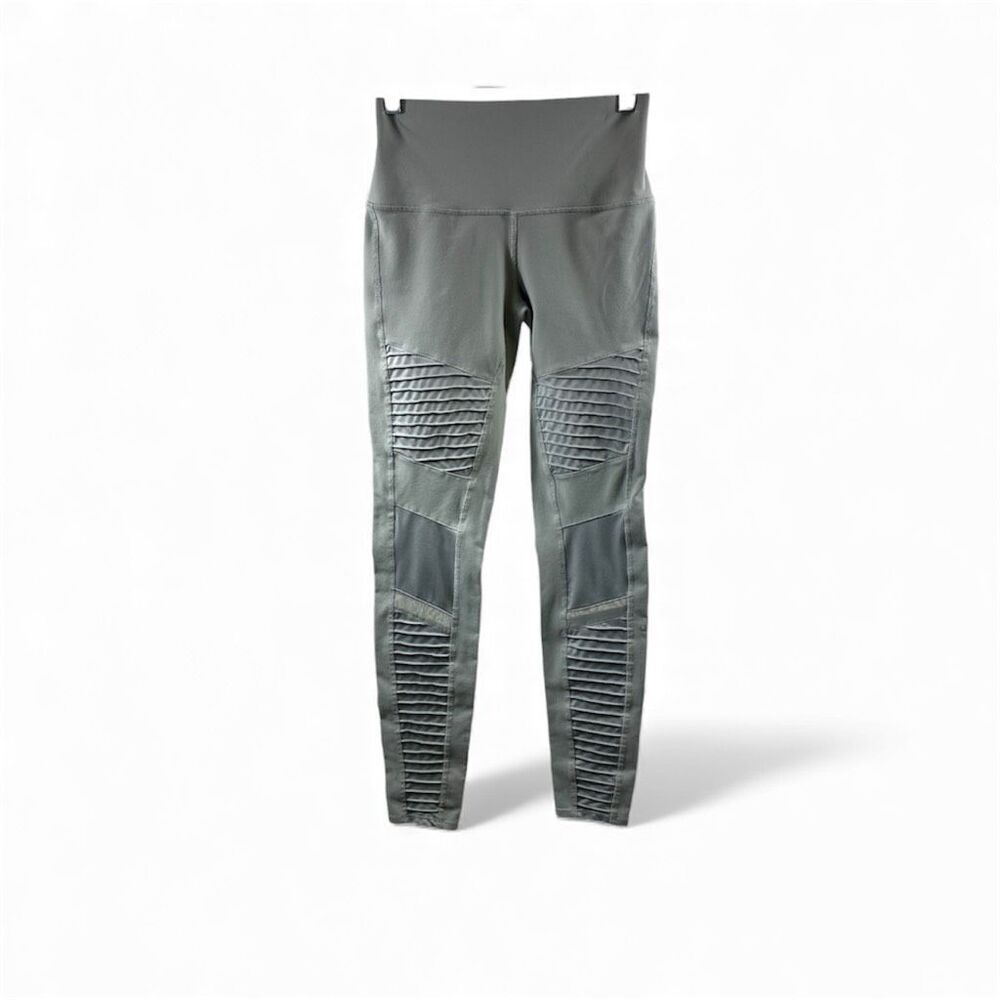 ALO Moto with Sheer Cutouts in Light Gray Size S